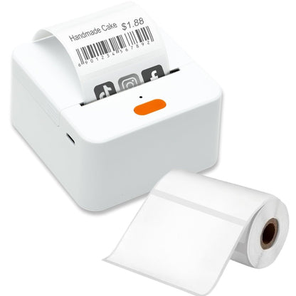 Mini imprimanta portabila MX2 - P1S, ALB cu 1 rola etichete inclusa - ealmeu.ro