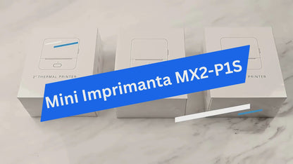 Mini imprimanta portabila MX2-P1S, ALB