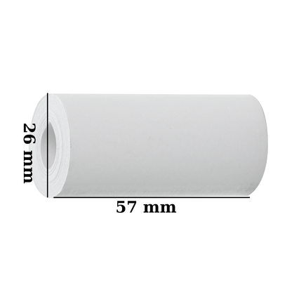 Set 5 role de hartie termica 57 x 26 mm, 6 m lungime - ealmeu.ro