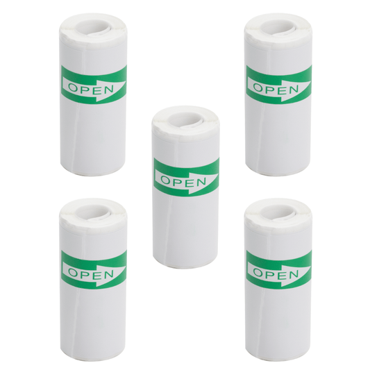 Set 5 role de hartie termica 57 x 26 mm, 6 m lungime - ealmeu.ro